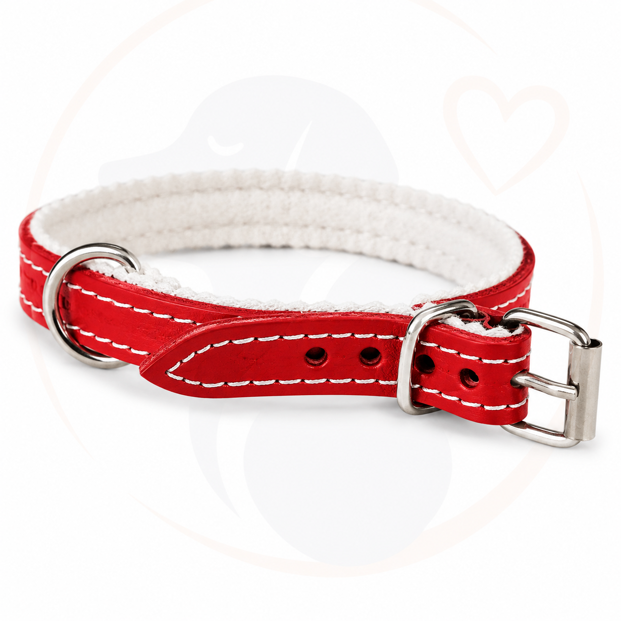 Obroża czerwona (35cm) — zdjęcie 4