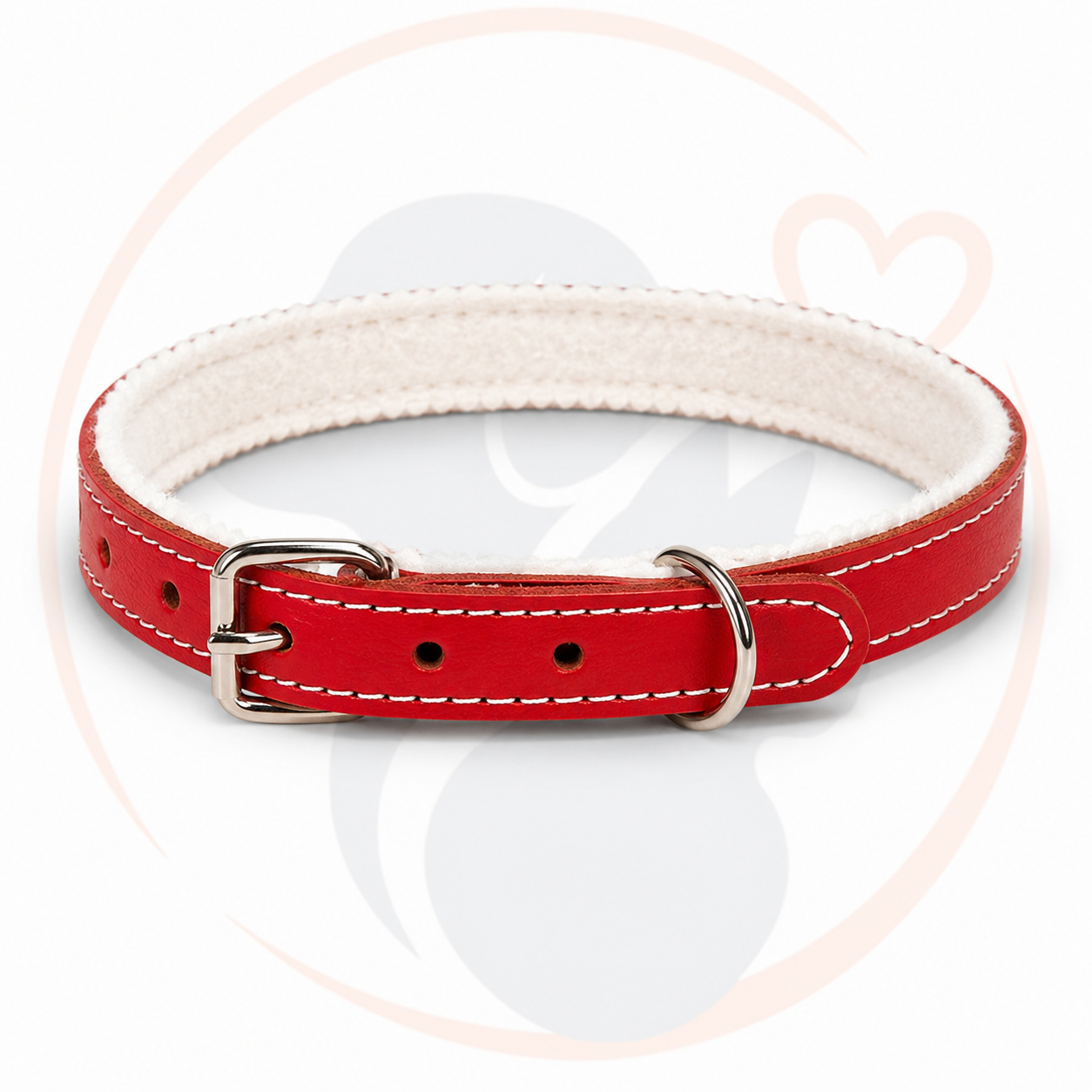 Obroża czerwona (40cm) – Spacer dla psa