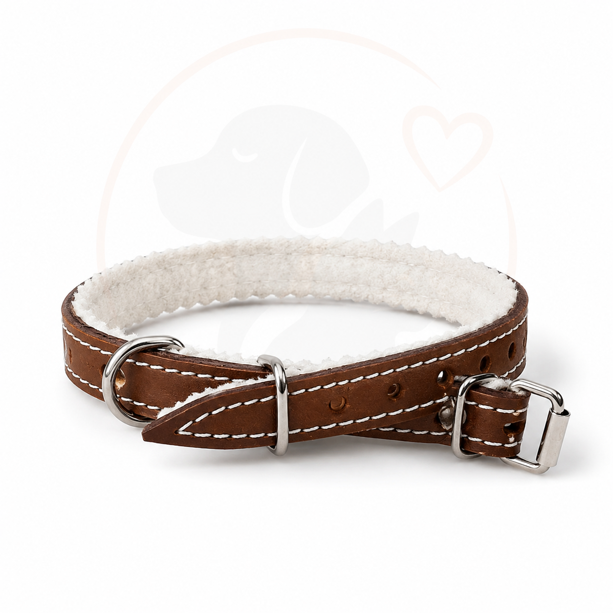 Obroża brązowa (35cm) – Spacer dla psa