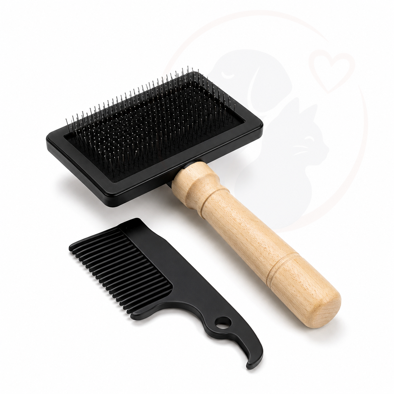 Zgrzebło z grzebieniem blister 6/13cm — zdjęcie 6